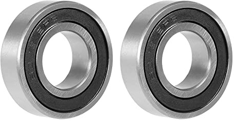 sourcing map 6003-2rs Hårda kullager 17 x 35 x 10 mm Dubbelförseglade Kullager 2 stycken
