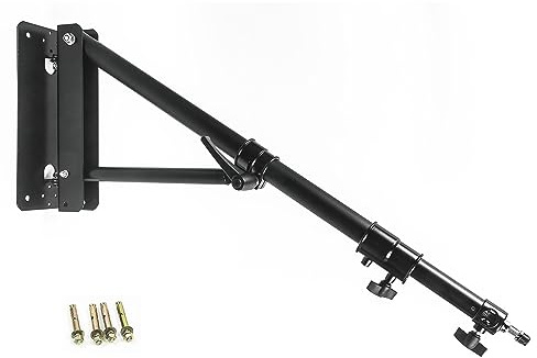PHOCUS Wall Mount Boom Arm Photography, Ring Light Wall Mount Max Length 70 inches /180 cm for Photo Studio Video Light Softbox
