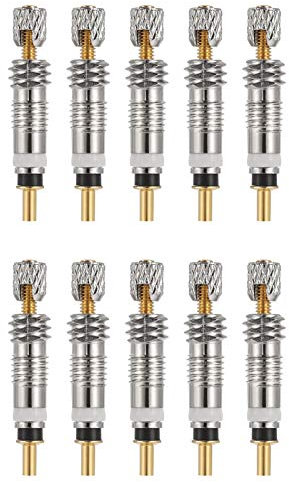 QINREN 10Stück Sclaverandventil Fahrradventil Adapter Französisches Ventil Ersatz Presta Ventileinsatz Fahrrad Ventil Adapter zur Fahrradreparatur