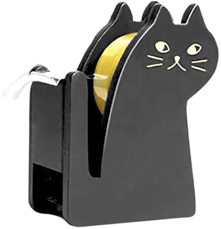 Tisch-Klebebandabroller, Tierförmiger Wickelbandabroller, Klebebandabroller mit Multifunktionen, Klebebandabroller für Büro, Zuhause, Schule (Kaffee)