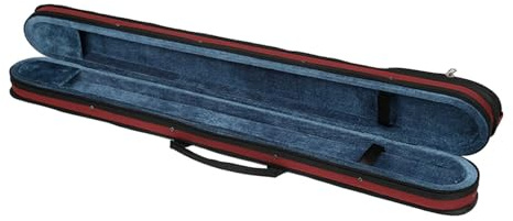 Oshhni Custodia per arco per contrabbasso Custodia per arco per contrabbasso Robusta imbottita con manico Borsa per arco per contrabbasso per spettacoli, ROSSO
