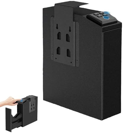 Caja Fuerte Pequeña para Pistola, Caja Fuerte Biométrica para Mesita de Noche, Caja Fuerte para Pared para Mesita de Noche, Caja Fuerte para Pistola
