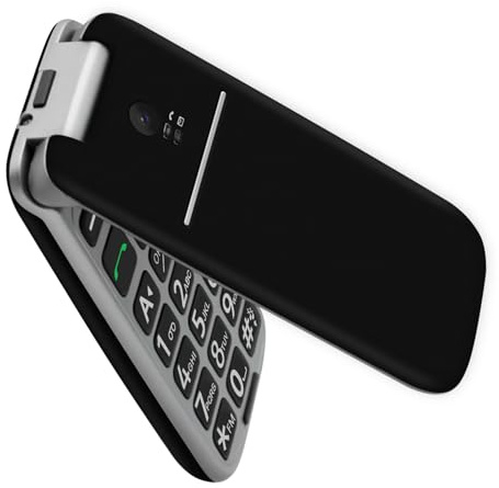 artfone G3 4G Telephone Portable Senior Débloqué丨Téléphone Portable à Clapet avec Grandes Touches丨Bouton SOS丨écran de 2.4 丨Station de Charge丨Fonction de Rappel de l'heure丨Radio FM丨Appel Rapide - Noir