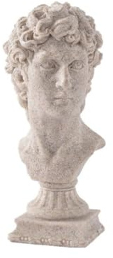 Egyptisk drottning harts byststaty – vintage kronfigur med krage – antik konstdekor för hem, vardagsrum, souvenirsamlarobjekt, unik accentbit