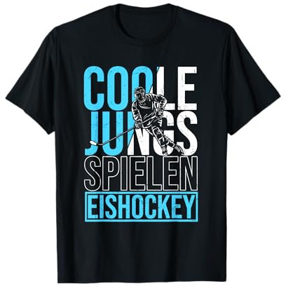 Coole Jungs spielen Eishockey Eishockeyspieler Jungen T-Shirt