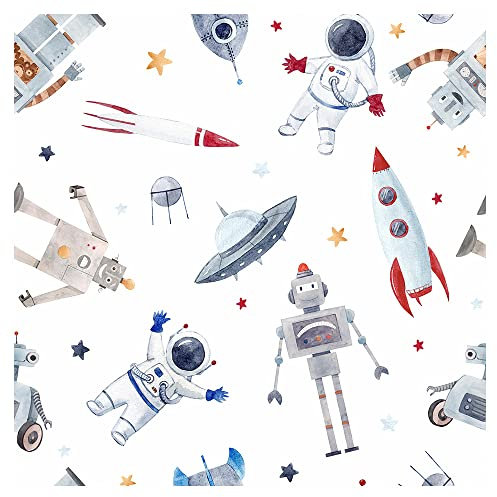 murando Carta da parati per Bambini 10 m Fotomurali in TNT Murale alla moda Decorazione da Muro XXL Poster Gigante Design Carta per pareti