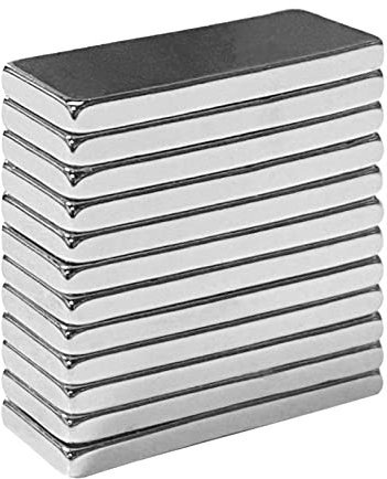 Yizhet 12 Pcs Strong Magnets, 30X10X4mm Neodymium Magnet, Bar magnets for Arts, Crafts, Hobbies, Home and Office