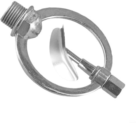 1 aspersor de riego de cabeza de mariposa de metal, 1,27 cm, giratorio de para 360 grados, resistente para jardín, césped, paisaje, invernadero