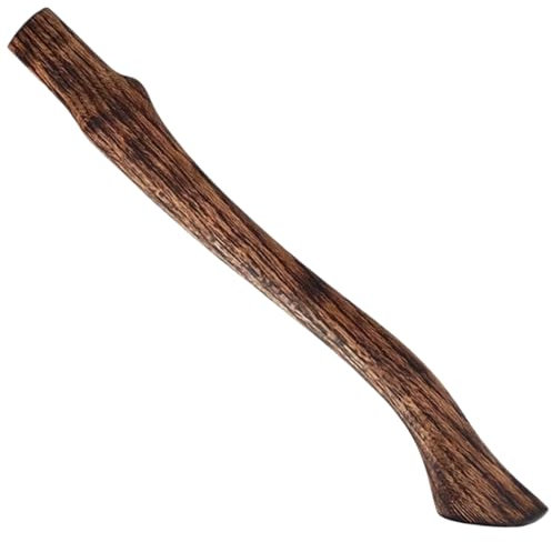 Hatchet Poignée remplacement, poignée de hache bois de hêtre 18,5 pouces de longueur de hache de remplacement de la poignée de hache de randonnée en carbonisée avec des poignées de hache résistant au