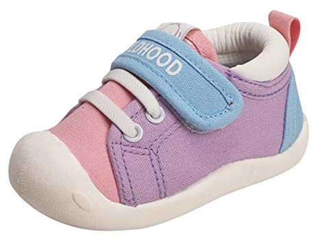 Chaussures de marche pour bébé fille Chaussures de gymnastique antidérapantes en maille 6 9 12 18 24 mois Sandales bébé 19, lilas, 20 EU