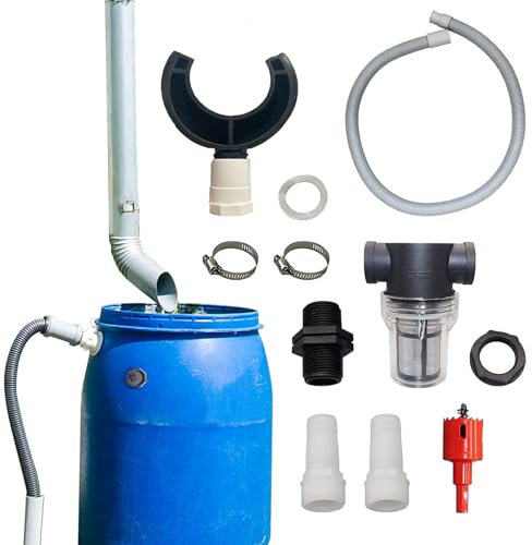 Raccolta dell'acqua piovana per serbatoi di pioggia, serbatoio di acqua piovana, riempimento automatico per tubi di scarico, 70-100 mm, raccoglitore d'acqua per serbatoi di pioggia, superfici del