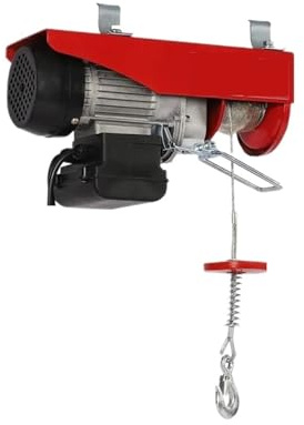 Elektrische Hubwinde, Elektrische Hebezeuge Mit Hoher Tragfähigkeit (250 Kg) Und 2 Gurten, Miniatur-Elektroaufzug Not-Aus-Funktion für Garage, Fabrik, Lager