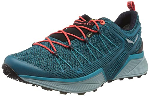 SALEWA WS Dropline Gore-Tex, Scarpe da Trail Running Donna, Ocean/Canal Blue, 37 EU