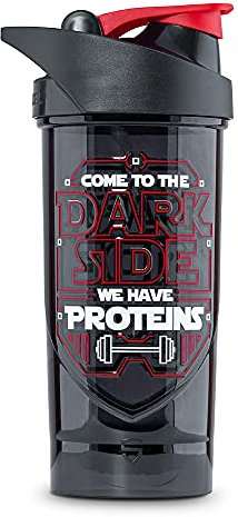 Shieldmixer Dark Side – Star Wars – Batido de proteína – 700 ml – Agitador de gimnasio – para bebidas de proteína y bebidas deportivas – Vaso batido – Botella – Negro – Pro Classic