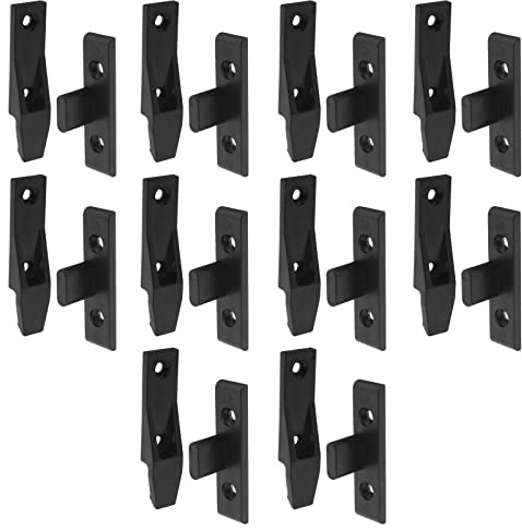 YINETTECH Lot de 10 supports de fixation pour plinthe d'armoire de cuisine en ABS à fixation rapide pour panneaux de cadre