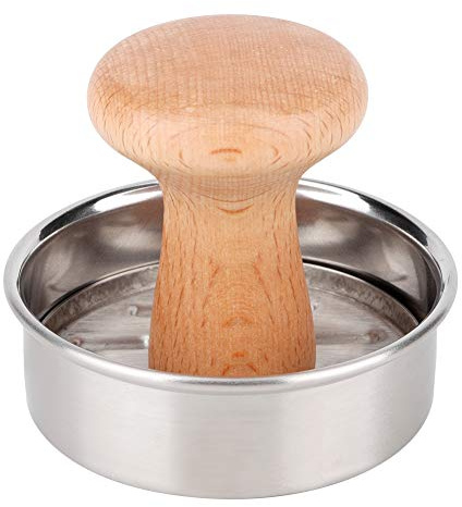 Presse à Burger Steak Haché, 7cm Appareil à hamburgers en Acier Inoxydable, Manuel Presses de Viande pour Cuisine Steak BBQ Grill Hamburger Patties