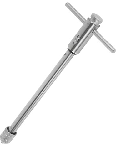 PEIZHIYC T handtag vindjärn spärrhake M3-M8 hand gängskärare med avtagbart handtag rostfri T-formad gängskärare set för badrummet vattenkran kök sanitär (M3-M8)