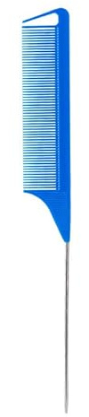 BCCLBL 10PCS Highlighting Comb Rat Tail Comb for Parting Blue