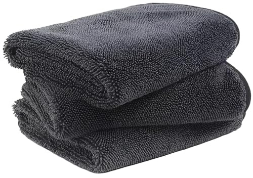 Ailah Trapos Microfibra para Detailing Coche, Paños Microfibra 60 x 40 cm 600 g/m², Bayetas Microfibra Alta Absorción para Limpieza Coche y Hogar, Toalla Secado Coche sin Rayas (Pack de 3)
