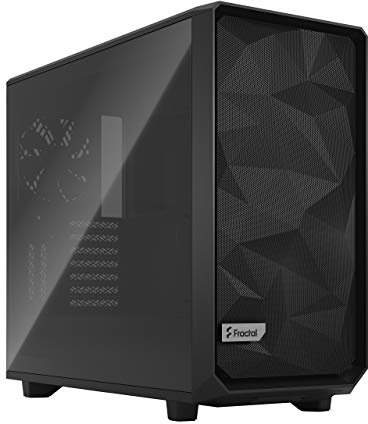 Fractal Design Meshify 2 Black - Tempered Glass Light Tinted - Window Mid Tower Computer Case ATX Flexible