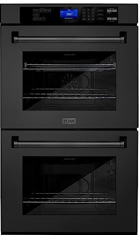 ZLINE 30 Professional Double Wall Oven with Self Clean and True Convection in Black Stainless Steel (AWD-30-BS)