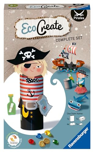 Ravensburger - EcoCreate Mini, Pirati, 6+ Anni, Multicolore, 181308