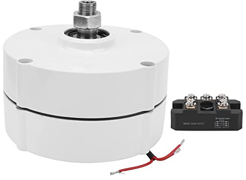 400W Permanentmagnet Generator 550r/m 3 Phasen Wechselstrom Permanent Magnet Generator Aluminiumlegierung Shell Elektromotor Industriebedarf(Mit Gleichrichter 24V)