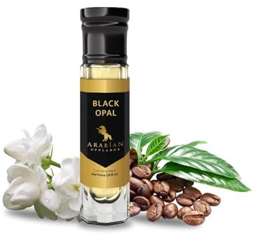 FR49 BLACK OPAL concentrated perfume oil for women. 6ml/15ml roll-on bottle. Arabian Opulence. Vanilla/coffee/sweet/warm spicy/white floral, 1