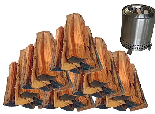 Madera para encender, Encendedor de Fuego, leña, leña, minileña y encendedores de Fuego, sostenible, Roble Secado al Horno, Cerezo, Arce, Nuez, Longitudes de 3.5 a 4 Pulgadas