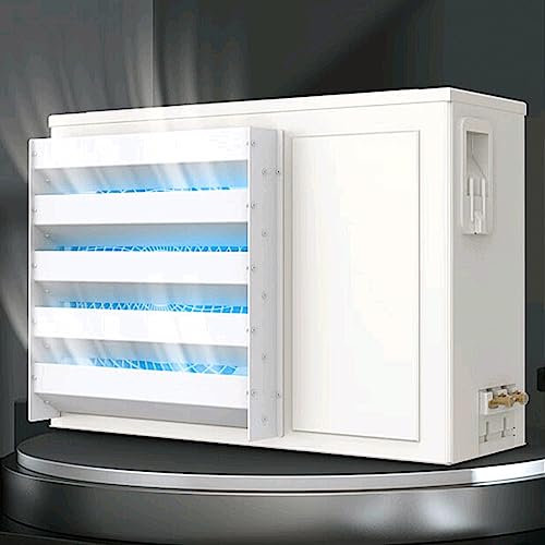 Mini Split Air Conditioner Cover for Outside Units, Air Conditioning Deflector Air Vent Cover, Change the wind direction, Protection Fence for AC Condenser Compressor, Air Vent Louver Screen