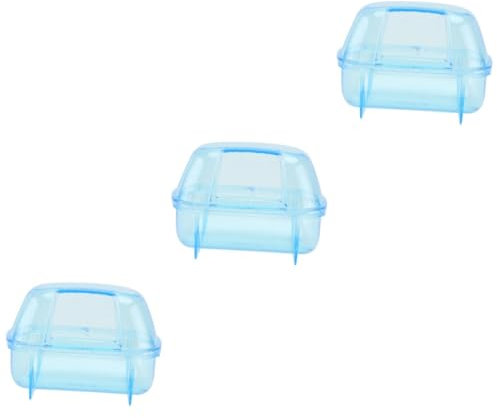 BESPORTBLE 3stücke Hamster Badewanne Praktisches Und Kompaktes Haustier-badezubehör Für Hamster Zwerghamster Und Mäuse Mit Wunderschönem Farbdesign Farbe Zufällig