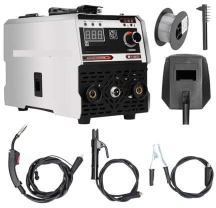 Saldatrice MIG MMA 2 In 1 Saldatore Inverter DC IGBT Alimentazione Automatica Del Filo Saldatura A Contatto Saldatore Ad Arco Senza Gas Schermato Con Gas