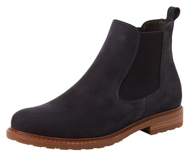 Tamaris Bottines Chelsea pour femme, doublure confortable, semelle intérieure TOUCHit, Nubuck bleu marine, 37 EU