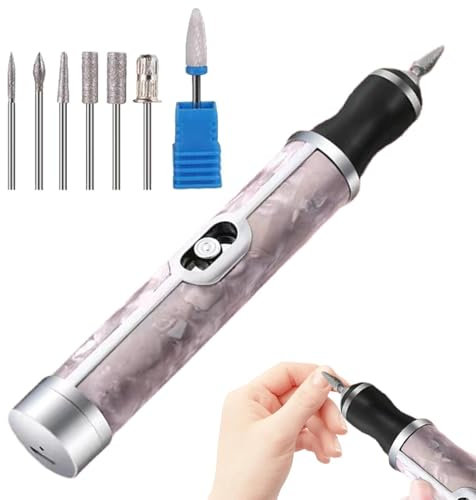 Limas de uñas eléctricas, máquina eléctrica inalámbrica para taladro de uñas, herramientas profesionales para quitar uñas acrílicas para moldear bordes, pulir, moler, pelar y pelar