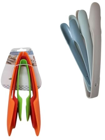 3 Pack Tongs Kitchen Tong for Cooking Non Slip Reusable Buffet Salad Ice Food Serving BBQ Tongs for Air Fryer Easy Grip Tong Set Heat Resistant