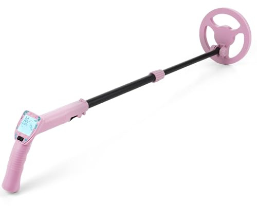 Matybobe Rilevatore di Metalli per Bambini Strumento Impermeabile con Avviso Sonoro LCD Portatile con Pala e Rastrello per Avventure di Caccia Al Tesoro