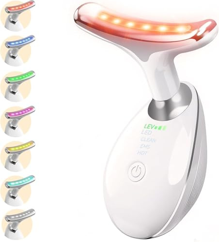 Face Massager, Led Face Sculptor 7-in-1 with 3 Modes Electric Face Device, 45°C Led Face Sculpting Tool for Neck Face Lifting Device, Facial Massager for Women