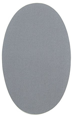 6 Iron-On Knee Pads Elbows to Protect Your Clothes and Repair of Trousers, Jackets, Sweaters, Shirts. 16cm x 10cm (Light Grey)