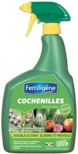 Fertiligène FCOCPAL - Pulvérisateur Insecticide Cochenilles Prêt à l'emploi 800 ML - A Base d'huile végétale de Colza - Elimine efficacement Tous Types de cochenilles (farineuse, Bouclier, Carapace)