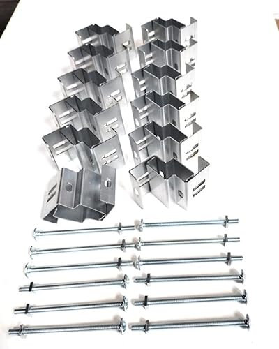 POSTFIX Brackets to fit 4 x 4 Slotted Concrete Fence Posts - ** Trade Pack of 12 **