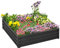 Outsunny Hochbeet, Blumenkasten, Gemüsebeet, Pflanzkasten, Kräuterbeet für Garten, Terrasse, Balkon, Stahl, Grau, 120 x 120 x 30 cm