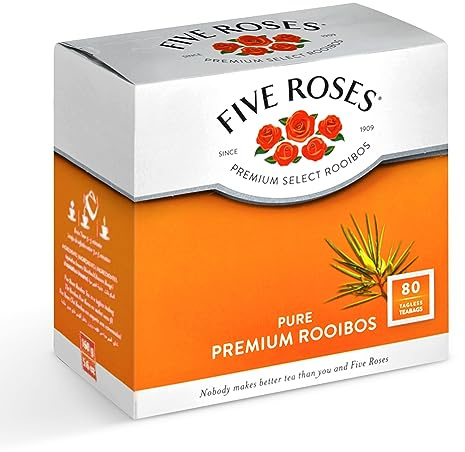 Five Roses Rooibos Select - Flavourful Tea Bags - Aromatic UK - Pure Bliss in Every Sip - 2 x 160g