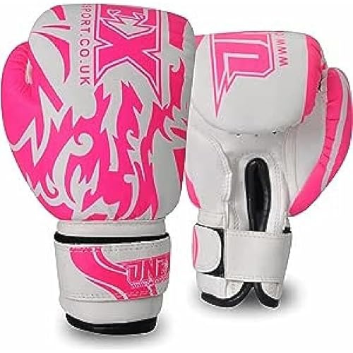 Boxing Gloves for Kids 6oz Training Punching Sparring Bag Fight Gloves Punch Bag Mitts Muay Thai Kickboxing MMA Martial Arts Workout Juniors Girls and Boys 6oz New (PINK)