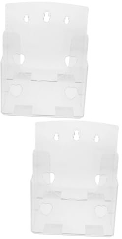 NUOBESTY 2stücke Prospektständer Broschürenhalter Für Tischpräsentationen Transparenter Literatur Organizer Für Und Visitenkarten