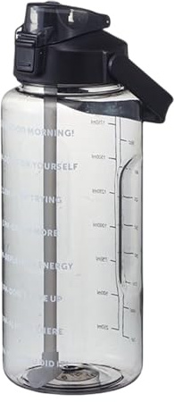 Water Bottles 2L, Leakproof Water Bottle With Straw And Time Marker, Portable Drinking Bottle With Handle, Fitness Drinks Bottle For Camping, Cycling, Football, Rock Climbing