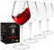 AMEITECH Juego de 4 copas de vino irrompibles, 420 ml, cristal de plástico Tritan, borde liso con base estable
