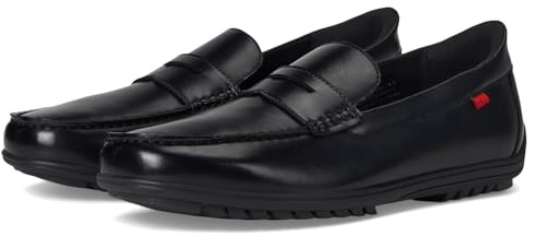 Marc Joseph New York Men's John Street Penny Loafer (Hands Free Technology) Black Napa Leather 10.5 Wide