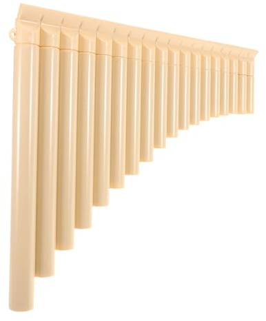 AKOOSY 18 Pipes Pan Flute Instrument with Smooth Playing Experience and Comfortable Grip Made of Sturdy Abs Plastic for Beginners and Experienced Players Learning and Practice