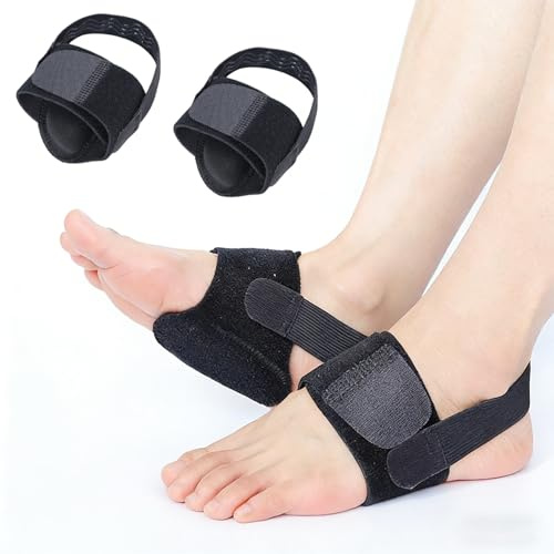 HAOXYO Fascia di Supporto per Arco Plantare, Traspirante Supporto per Arco per Fascite Plantare, Manicotto di Supporto per Piede per Alleviare il Dolore del Piede Piatto, Unisex