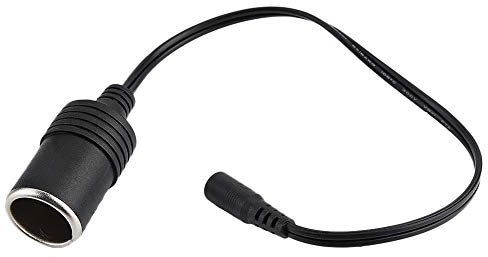 Fydun Encendedor de Cigarrillos Hembra a DC5521 Conmutada Macho Cable Adaptador Enchufe Hembra para Encendedor Cigarrillos automóvil Conector del Adaptador Corriente Cable Cargador 12V 24V 10A MAX.
